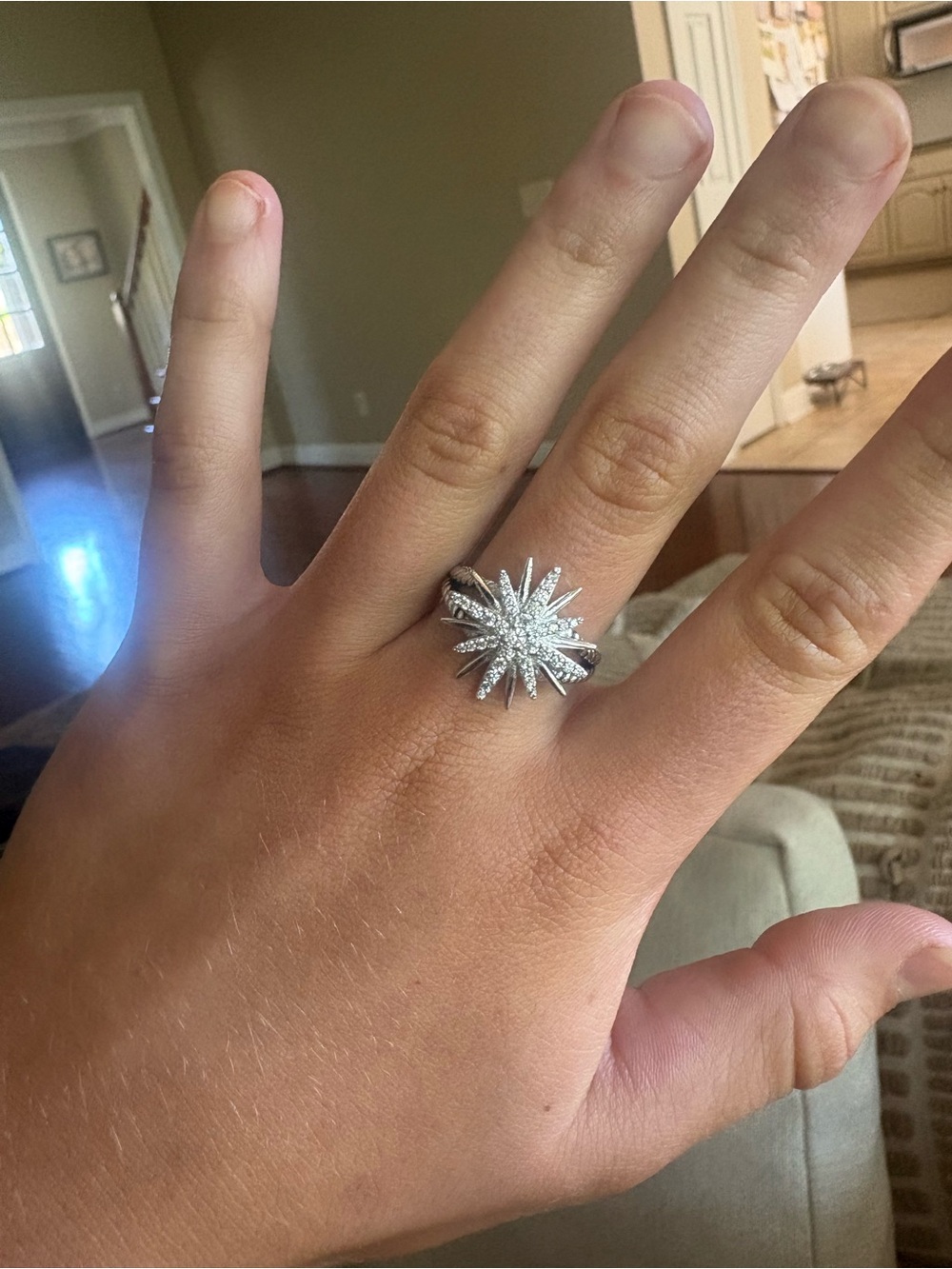 David Yurman starburst ring sz 9